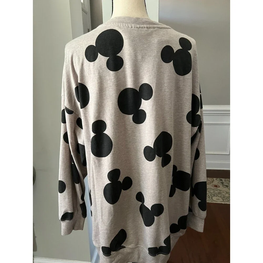 H&M Disney Mickie Sweatshirt Grey/Black Size M